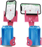 Cup Holder Phone Holder Mount for Car - Universal Adjustable Expander Cradle Hands-Free Driving - Compatible with All Smartphones Car Mount for iPhone Samsung Google Android Mobile Accessories Pink