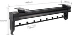 Pull Out Clothes Rail Extendable Pull Out Closet Rod - Wardrobe Pull-Out Trousers Rack, Extendable Wardrobe Rail in Steel, Ad