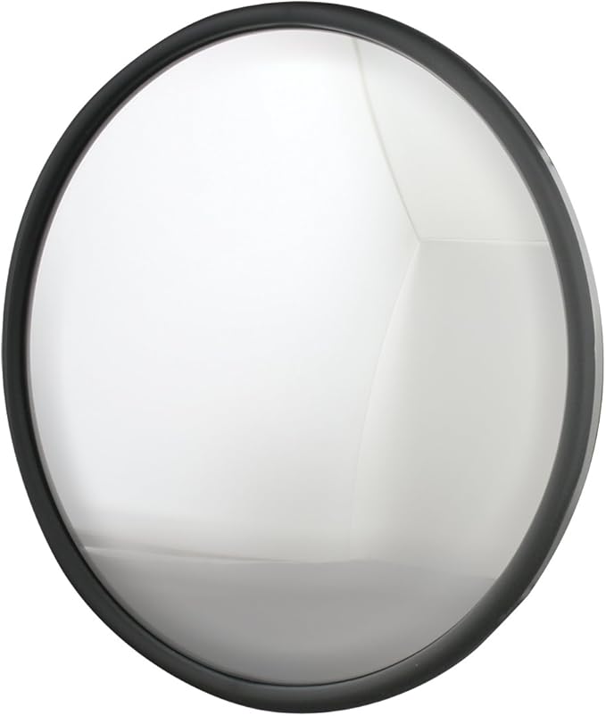 GG Grand General 33251 Stainless Steel 8” Convex Blind Spot Mirror with Offset Mount for Trucks, Buses, Utility Vehicles and More