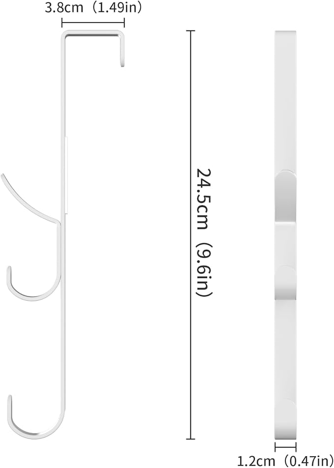 Over The Door Hooks Hanger,Over The Door Towel Hook Organizer Hanging for Coat Clothes Backpack hat Purse Metal Towel Rack Ba
