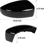 Compatible with Ford Focus Side Mirror Cover 2012-2018, Escape 2013-2016, Right Passenger Side RearView Mirror Cap Repalcement WITHOUT Turn Signal Light Replaces for CP9Z-17D742-BA CP9Z17D742BA