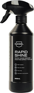 Nasiol Rapidshine + Glasshield Spray - Advantage Set - Car Care Set - Fast Nano Ceramic Coating and Nano Rain Repellent for C