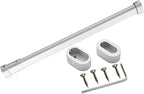 Closet Wardrobe Extender Rail Clothes Hanging Pole 16-25 Inches/ 23-39 "/ 33-59 in, Wall Mounted Tension Bar Support with Cap