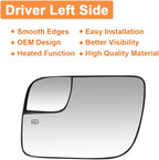 Senzeal Driver Side Heated Mirror Glass Replacement for Ford Explorer 2011-2019 Blind Spot Mirror Glass BB5Z-17K707-A (Left Side)