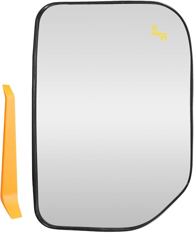 Passenger Side Heated Mirror Glass Fit For Toyota FJ Cruiser 2007 2008 2009 2010 2011 2012 2013 2014, Right Rearview Mirror with Blind Spot and Backing Plate
