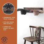 Ryker Ranch Cowboy hat Rack for Wall | Western hat Rack | Rustic Wood and Metal Cowboy hat Hanger