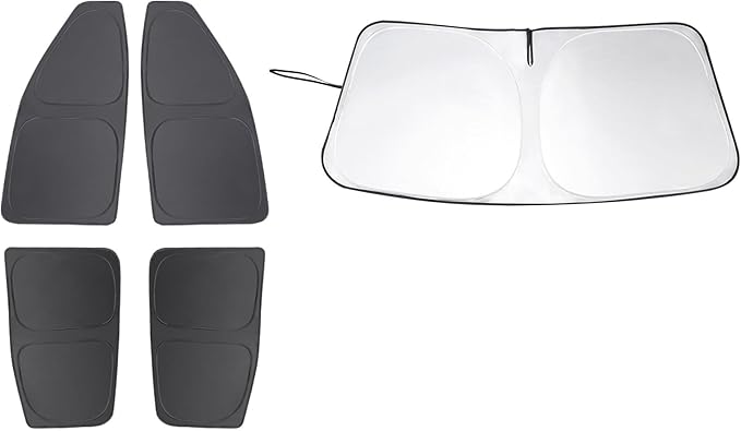 TINGLU Window Shades for Chevrolet Colorado Pickup Truck 2015-2022 Accessories Car Side Full Windows Windshield Sun Shade Sun UV Rays & Privacy Protection for Camping,Napping 5PCS