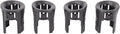 TRQ Rear Parking Assist Sensor Bezel Set Black Compatible with 2014-2019 Chevrolet Silverado 1500 2015-2019 Silverado 2500 HD