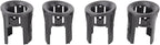 TRQ Rear Parking Assist Sensor Bezel Set Black Compatible with 2014-2019 Chevrolet Silverado 1500 2015-2019 Silverado 2500 HD