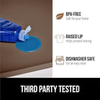 GORILLA GRIP Waterproof Silicone Under Sink Mat with Raised Lip for Kitchen and Bathroom, 34 x 22 in, Cabinet Shelf Liner Sta