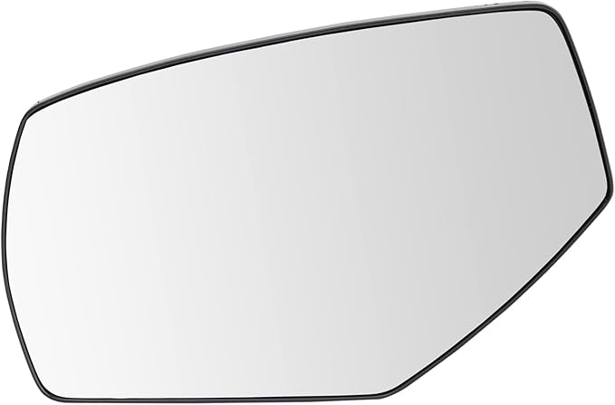 TRQ Exterior Side View Mirror Glass Assembly Spotter Manual LH Driver Side for Chevrolet Silverado 1500 GMC Sierra 1500