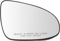 TRQ Passenger Side Mirror Glass Snap On Clear Compatible with 2012-2014 Toyota Camry