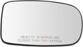 TRQ Passenger Side Heated Power Manual Folding Mirror Glass Assembly Compatible with 2012-2022 Dodge Charger 2011-2022 Chrysl