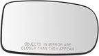 TRQ Passenger Side Heated Power Manual Folding Mirror Glass Assembly Compatible with 2012-2022 Dodge Charger 2011-2022 Chrysl