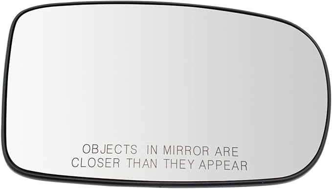 TRQ Passenger Side Heated Power Manual Folding Mirror Glass Assembly Compatible with 2012-2022 Dodge Charger 2011-2022 Chrysl