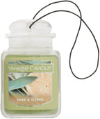Yankee Candle Car Air Fresheners, Hanging Car Jar Ultimate, Neutralizes Odors Up To 30 Days, Sage & Citrus, 0.96 OZ (Pack of 