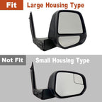 Rearview Mirror Cover, Car Rearview Side Mirror Caps, Compatible with Ford Transit Connect 2014-2018, 1 pc (Left)