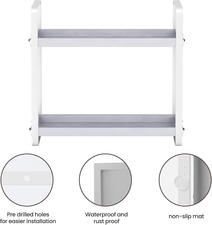 HNRLOY Bathroom Counter Organizer,Bathroom Countertop Organizer,Counter Shelf,Countertop Storage,Organization and Storage,Mak