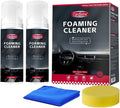2Pcs Multi-Purpose Foam Cleaner for Car Interior Upholstery Cleaner Foam for Seats,Carpets, Dashboard, Mats, Leather, Vinyl, 