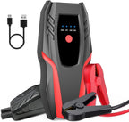 12v Auto Jump Starter Peak Current 2000A (8.0L Gas and 5.0L Diesel Engine), Car Lithium Battery Charger Jumper Cable Pack,