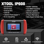 XTOOL IP608 Full System OBD2 Scanner Diagnostic Tool, Code Reader for Cars and Trucks with 30+ Services - EPB/SAS/BMS/Throttle
