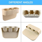 Heart Horse Car Gap Filler, Console Side Pocket, Car Seat Pocket Organizer for Cellphones Wallet Coin Key and Cup Holder Suitable Beige