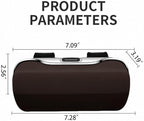 GDQ Sunglasses Holder for Car Visor Glasses Case|Car Sunglass Holder|Eyeglass Holder|Press Silent Shockproof Dustproof (Brown)