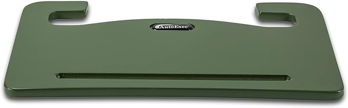 AutoExec Wheelmate Car Steering Wheel Tray Vehicle Desk, Army Green