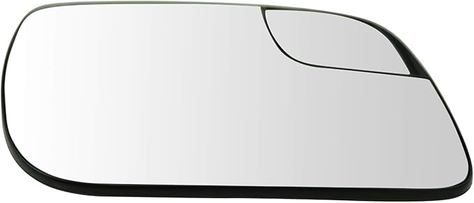 TRQ Passenger Side Mirror Glass Heated Compatible with 2011-2012 Ford Explorer 2013-2017 Police Interceptor Utility FO1325221