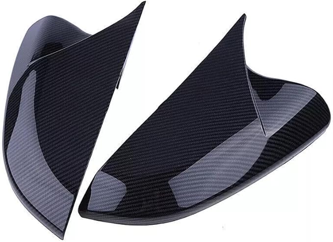Side Mirror Cover Caps Rearview Cover ABS Ox Horn Door Side Mirror Trim Cover For Honda Civic 10th Gen 2016-2021 (Carbon Fiber)