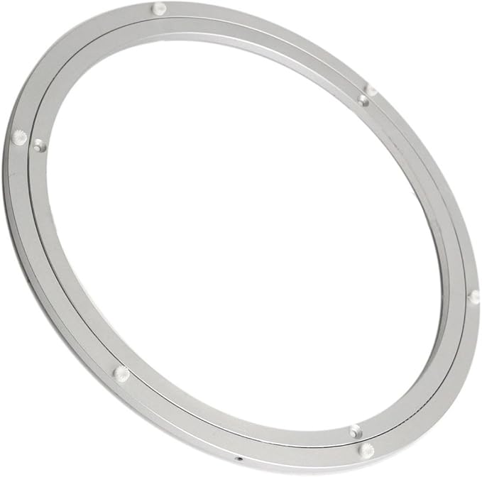Aluminum Heavy Duty Lazy Susan Rotating Turntable Bearing Swivel Plate Hardware for Dining-Table (18 inch（10mm）)