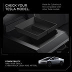 Spigen Center Console Organizer Tray Designed for Tesla Cybertruck Accessories 2026/2025/2024/2023 (Bottom) (Carbon Edition)