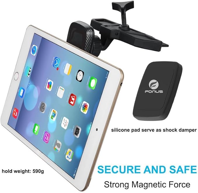 Car Mount CD Slot Compatible with OnePlus 15/15R - Magnetic Holder Swivel Dock Strong Grip