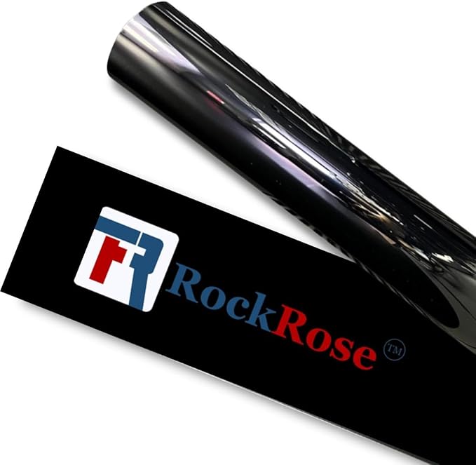 RockRose 5% Nano Ceramic Car Window Tint 40 in x 100FT 2PLY Privacy Film Heat Block, 99% UVR, and 85% IRR Block for Auto or Home Strong Adhesive, Easy Shrink, Plotter Friendly - Charcoal
