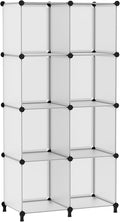 AWTATOS 8 Cube Storage Organizer, Closet Organizer Storage Shelf, Bookcase Bookshelf, DIY Stackable Storage Cubes Shelves for