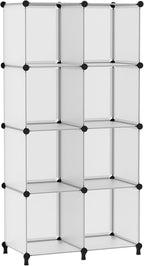 AWTATOS 8 Cube Storage Organizer, Closet Organizer Storage Shelf, Bookcase Bookshelf, DIY Stackable Storage Cubes Shelves for