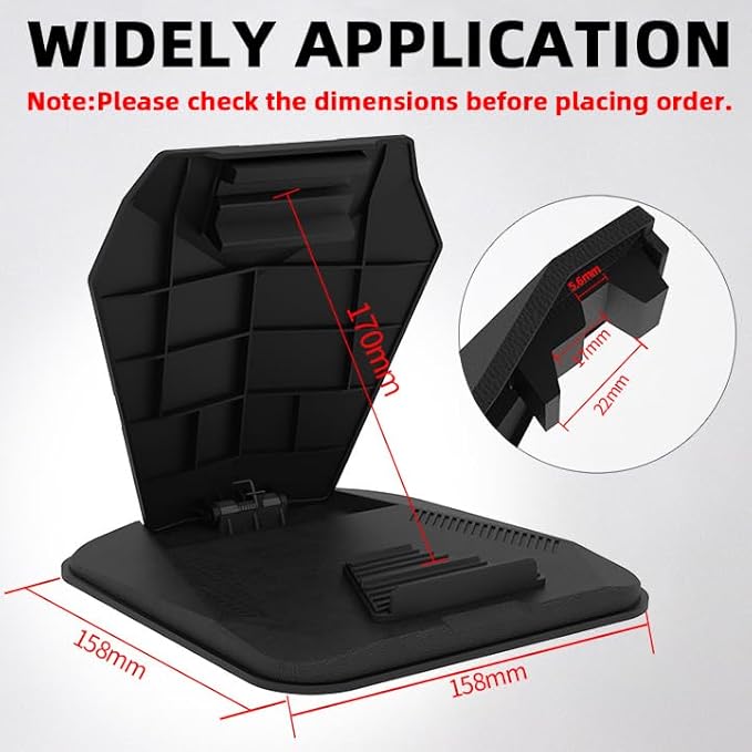 Dashboard GPS Mount Holder - Universal Dashbaord Phone Tablet PC Navigation Holder for Garmin Nuvi Tomtom iPhone iPad Galaxy Yoga Android Fits 4.3"-9.6" GPS & Smartphone Friction Mount