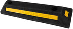 Parking Stopper for Garage Rubber Wheel Stopper Reflective Tape Easy Installation for Cars Rvs and Trailers Reliable Parking Aid for Home and Commercial Use
