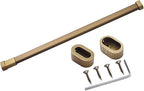 Closet Wardrobe Extender Rail Clothes Hanging Pole 16-25 Inches/ 23-39 "/ 33-59 in, Wall Mounted Tension Bar Support with Cap