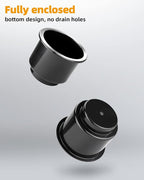 JoyTutus Cup Holder Insert 2pcs for RV Boat Car Couch Golf Cart, Elegant Chrome, Large Plastic Universal Drop in Cup Holder f