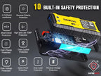 GOOLOO GT4000S Jump Starter 4000A Car Jumper Starter (Up to 10L Diesel All Gas Engines), 100W Fast-Charging Lithium Jump Box, SuperSafe Portable Car Battery Charger Power Bank for 12V Vehicles, Yellow