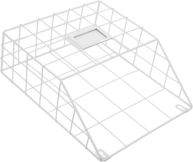 Cabilock Versatile Wall Magazine Rack Metal Wire Basket Magazine Holder Wall-mounted Bookshelf Iron Book Organizer Mail Organ