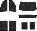 6PCS Window Shades for Chevy Silverado 2500 3500 2020-Present Accessories – Full Coverage Sun Shade for Side Windows, Rear Triangular & Windshield – UV Protection & Privacy for Camping