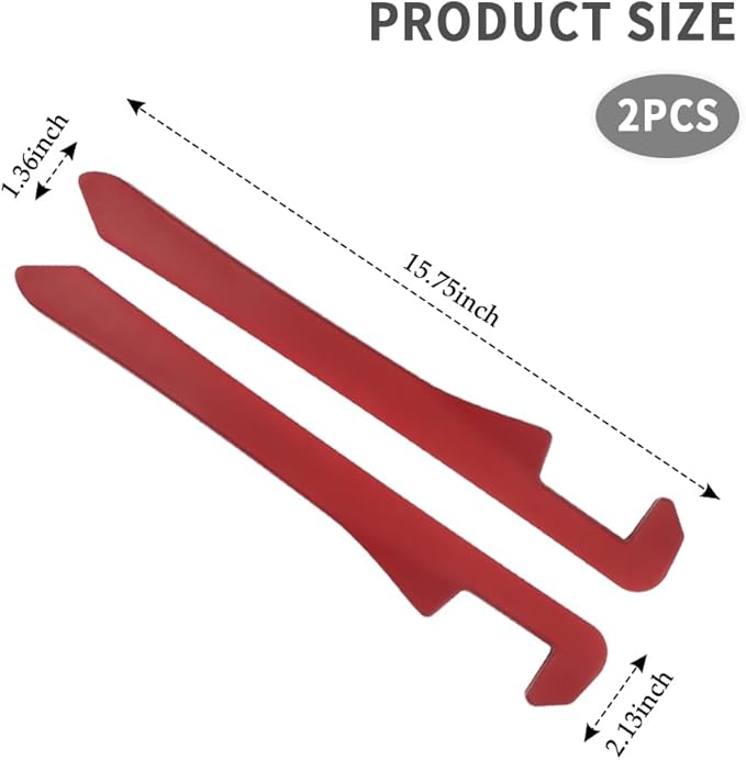 2PCS Car Seat Gap Filler,Flexible Seat Gap Organizer Between Seats for Tightly Filling Seat Gaps,Universal Car Side Seat Gap Filler Interior Car Accessories for Women & Men (Red)