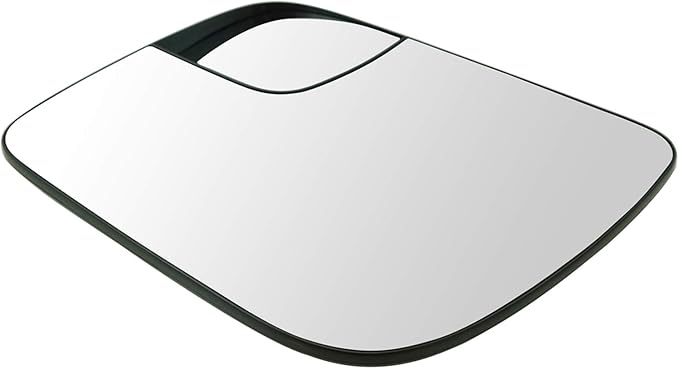 TRQ Driver Side Mirror Glass Heated Compatible with 2011-2012 Ford Explorer 2013-2017 Police Interceptor Utility FO1324221
