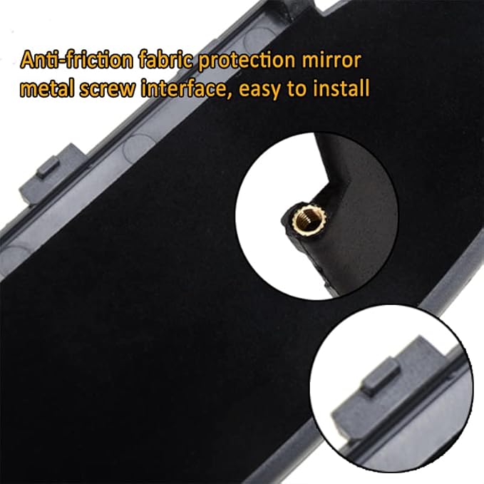 Sun Visor Vanity Mirror Covers Driver or Passenger Side Visor Mirror Lid Replacement for Porsche 996/997-911 986/987 for Boxster for Cayman 1996-2010 1Pcs Black