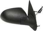 TRQ 2 Piece Driver and Passenger Side Mirror Assembly Set Manual Adjustment Non-Heated No Memory Black Compatible with 2005-2
