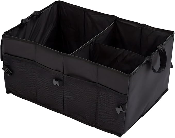 Car Trunk Organizer, Waterproof 600D Oxford Cloth Backseat Car Organizer, Large-capacity Collapsible Multi Compartment