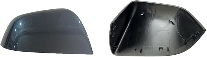 Compatible with Tesla Model Y Side Mirror Cover Replacement 2021 2022 2023 2024, Right Passenger Side Rearview Mirror Cover Cap for Model Y Accessories(Silver)