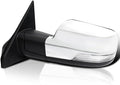 Spec-D Tuning Chrome Power Fold Heated + Puddle + Blind Spot Monitor Left Driver Side Mirror Compatible with 2019-2024 Ram 1500, Left + Right Pair